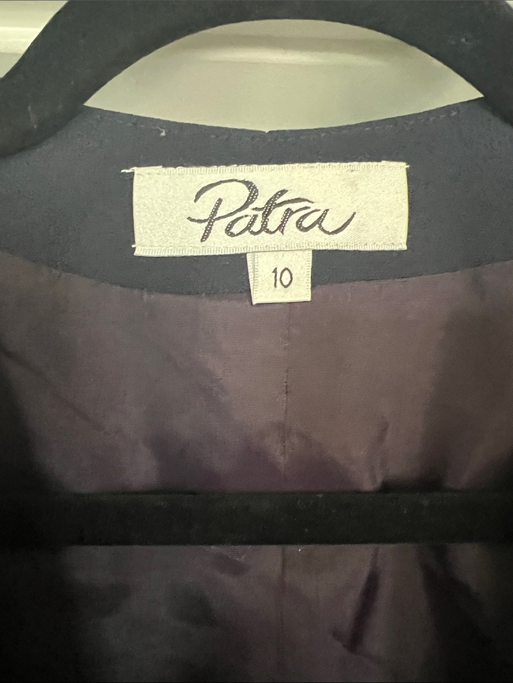 Patra Navy Cropped Open-Front Bolero Blazer - Picture 2 of 6